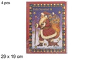Pack 4 postales navideñas surtidas 29x19 cm