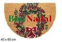 Felpudo semiluna Bon Nadal 40x60 cm