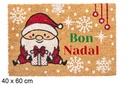 Felpudo Papa Noel sentado Bon Nadal 40x60 cm