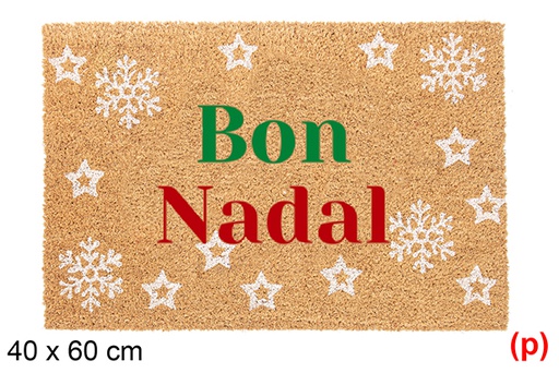 [118341] Paillasson décoré Bon Nadal 40x60cm