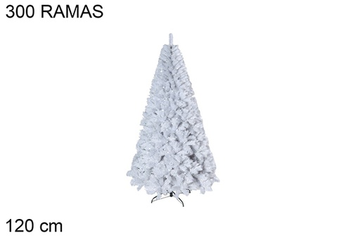 [118492] Albero di Natale bianco Mont Blanc 300 rami 120 cm 