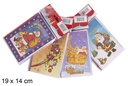 Pack 12 postales navideño surtido 19x14 cm