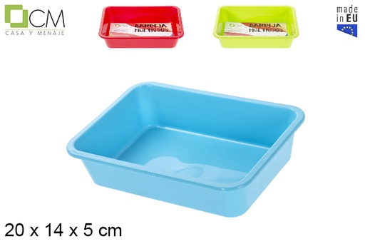 [102983] Plateau en plastique couleurs assorties nº1