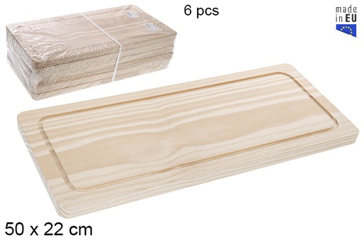 [118711] Tagliere in legno per bistecca 50x22 cm