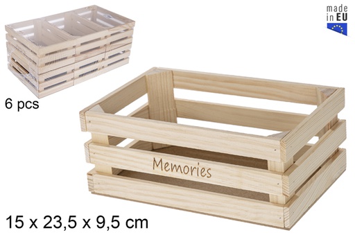 [118746] &quot;Memories&quot; natural wood box
