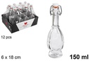 Botella orujo con tapón gaseosa 150 ml