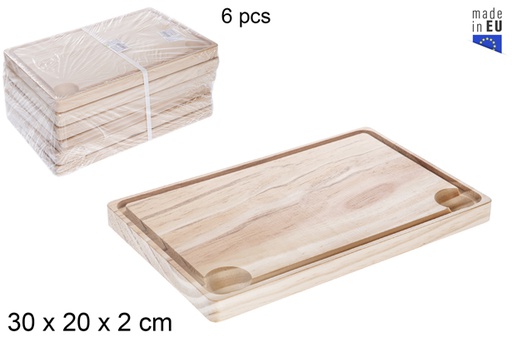 [118771] Tabla madera churrasco 30x20 cm