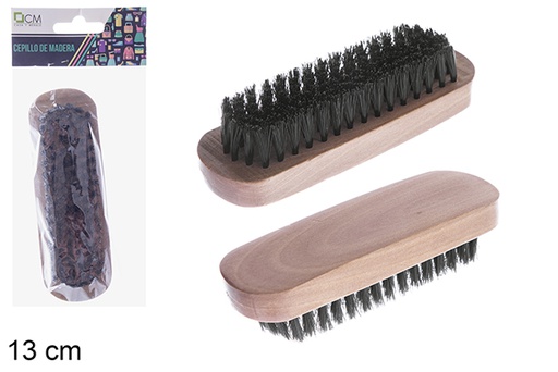 [118784] Brosse à vêtements en bois 13 cm