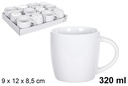 Taza mug cerámica blanca 320 ml
