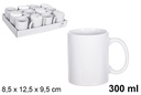 Taza mug cerámica blanca 300 ml