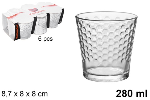 [118853] Pack 6 verona water glass glasses 280 ml