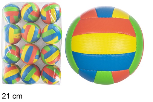 [118864] Ballon gonflé de volley fluo Taille 5