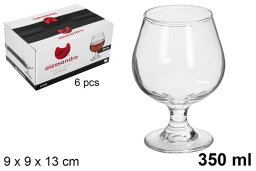 [118868] Bicchiere da cognac in cristallo da 350 ml