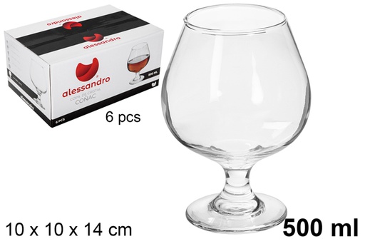 [118869] Cognac crystal glass 500 ml