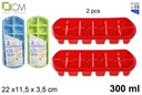 Pack 2 cubiteras colores surtidos 300 ml