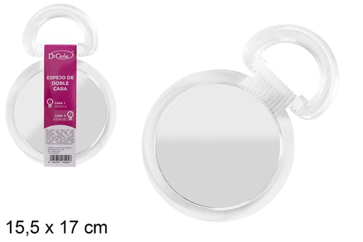 [118878] Double rond mirror with magnification 15,5x17 cm