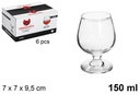 Copa cristal coñac 150 ml