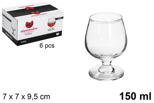 [118933] Bicchiere da cognac in cristallo da 150 ml