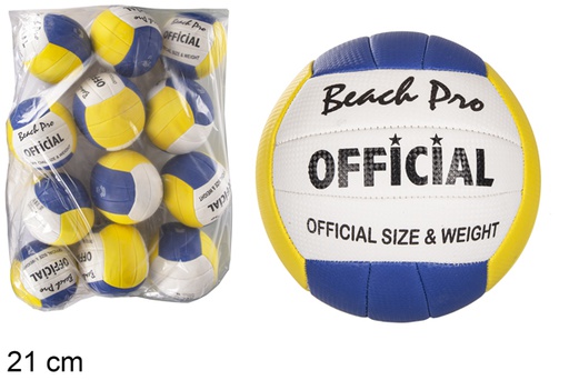 [118956] Ballon gonflé de beach volley Taille officielle