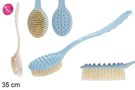 [118965] Assorted color shower brush 35 cm