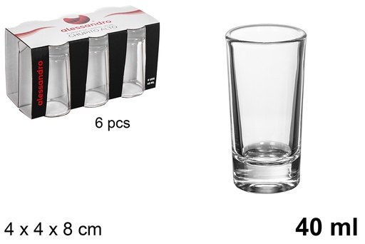 [118990] Pack 6 bicchierini alto 40 ml