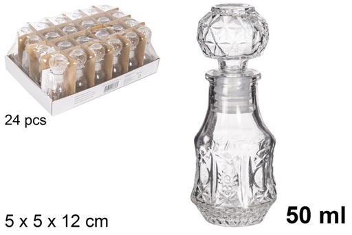 [119012] Garrafa de vidro para licor Mumbai 50 ml