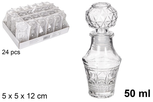 [119014] Bottiglia di vetro per liquori Kioto 50 ml