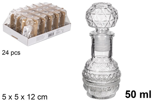 [119015] Garrafa de vidro para licor Recife 50 ml