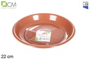 Plato maceta brillo 22 cm