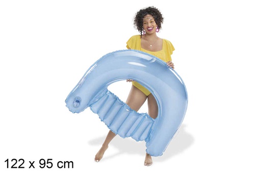 [119082] Blue Chill-Out inflatable armchair 122x95 cm