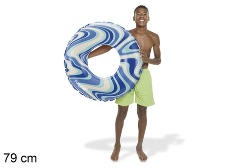 [119091] Inflatable float Swirl blue 79 cm