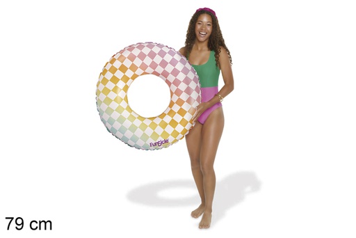 [119093] Checkered inflatable float 79 cm