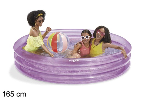 [119103] Blue inflatable children's pool 165 cm