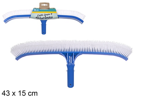 [119106] Curved pool cleaner brush 43x15 cm