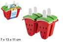 Pack 4 watermelon ice cream molds