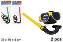 Pack 2 pièces pour plongée couleur assortie