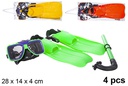Pack 4 pieces for diving in bag