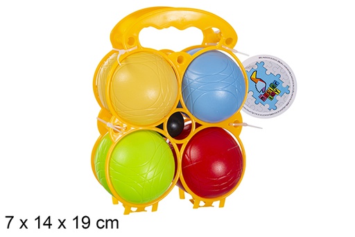 [119152] Lot de 4 boules de pétanque colorées