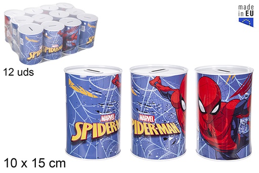 [119324] Spiderman metal piggy bank 10x15 cm
