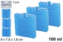 Pack 3 acumulador de frio nevera 100 ml