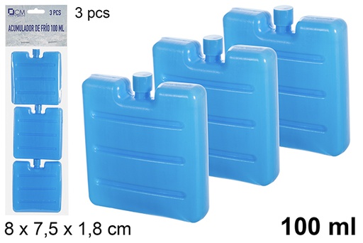 [119325] Pack 3 accumulatori di freddo frigorifero 100 ml