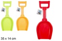 Colored beach shovel 35x14 cm