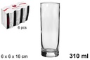 Vaso cristal tubo 310 ml