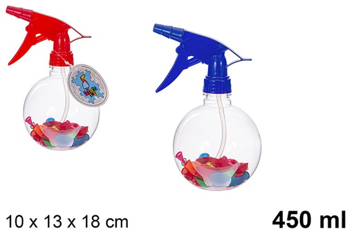 [119367] Botella pulverizador con 25 globos de agua 450 ml