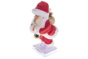 Pai Natal com instrumento musical e movimento base luminosa 32 cm