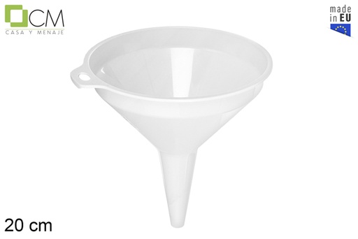 [119465] Entonnoir en plastique couleurs assorties 20 cm