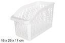 Organizador plástico blanco Jumbo 16x29 cm