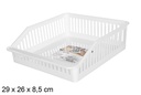 White plastic organizer 29x26 cm