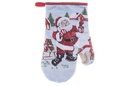 Guanto decorato Babbo Natale con lanterna 19x27cm
