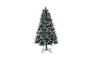 Árbol Navidad nevado con bolas y piñas 60 cm 